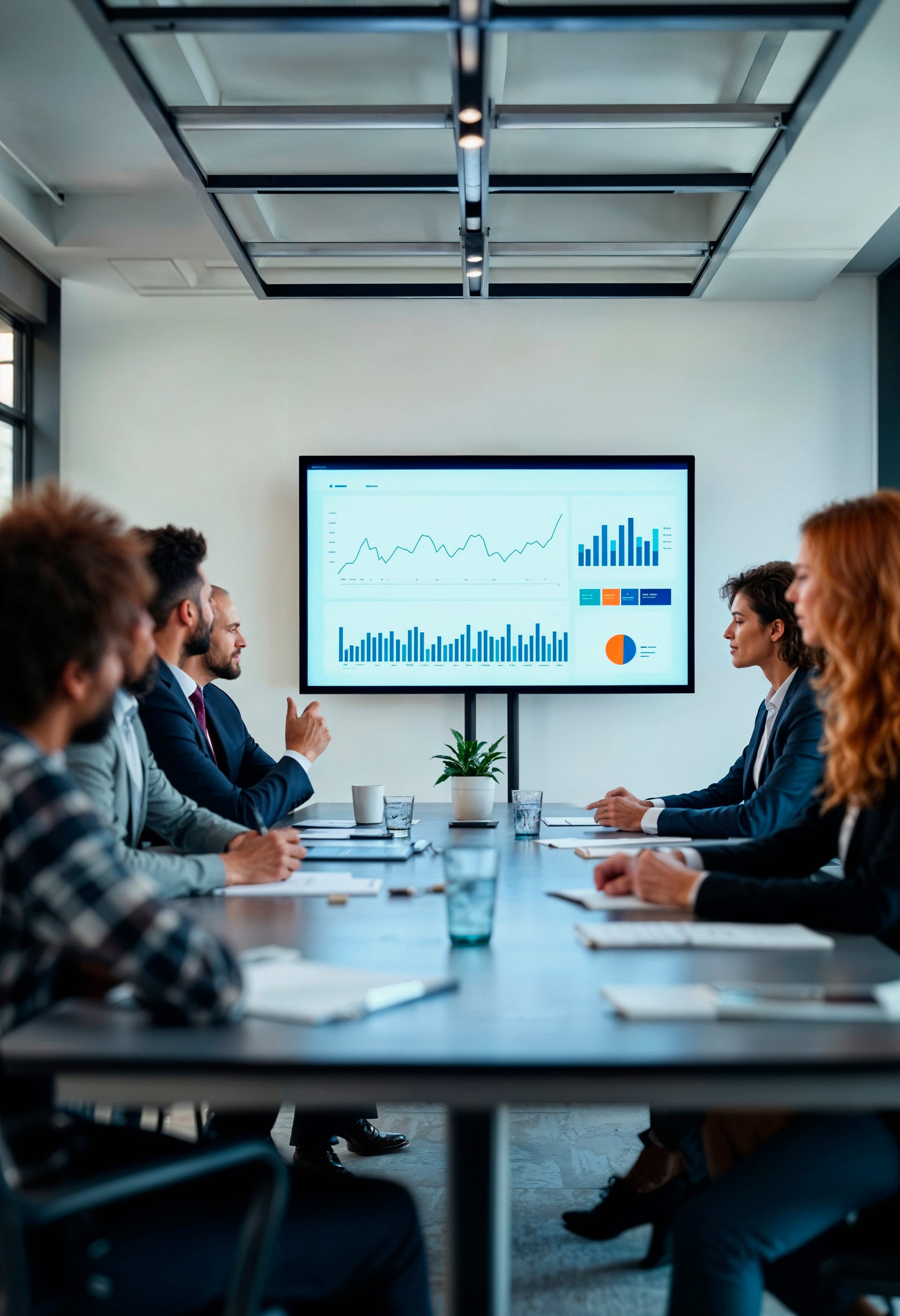 Business team meeting in Binary Works